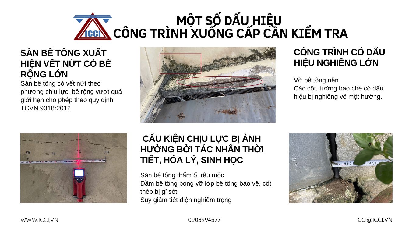 Dấu hiệu công trình xuống cấp cần kiểm định